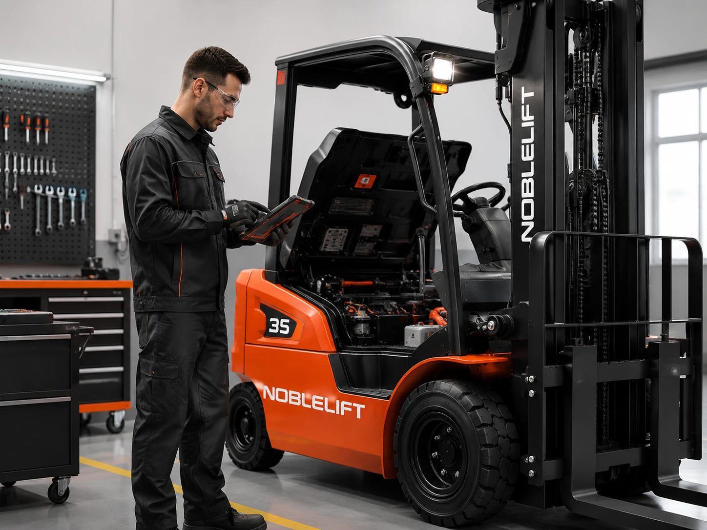 Noblelift Material Handling Australia battery service